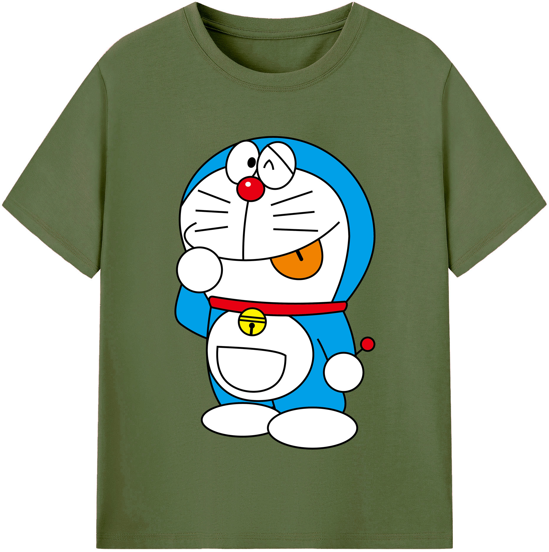 （画像用） ドラえもん Doraemon 綿100％半袖Tシャツ（フロントプリント）